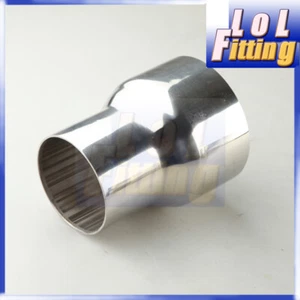 US SHIP 3'' OD To 3.5'' OD Exhaust Reducer Adapter Stainless Steel Coupler Pipe - Picture 1 of 5