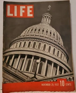 Life Magazine Nov 29 1937 United States Capital Building Advertising Ephemera - Picture 1 of 3