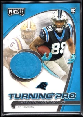 2021 Terrace Marshall Jr. Panini Playoff Rookie Patch - Image 1 of 2