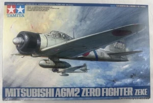 Complete Unused Mitsubishi A6M2 Zero Fighter Zeke Tamiya 1/48 Aircraft Model - Picture 1 of 4