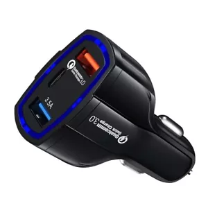 USB +TYPE C 20W PD Fast Car Charger For iPhone 16 15 14 13 12 11 X 8 Max Pro - Picture 1 of 7
