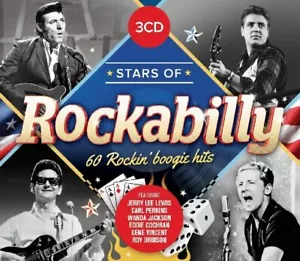 Stars Of Rockabilly NEW 3XCD Hits By Wanda Jackson Johnny Horton Carl Perkins + - Picture 1 of 1