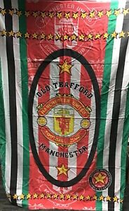 Vintage Manchester United Football Club Quilt Cover 4ft3 By 6ft2