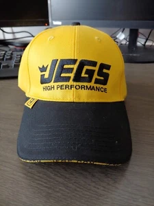 JEGS High Performance Trucker Hat Yellow With Black Bill Strap Back Auto Parts - Picture 1 of 3
