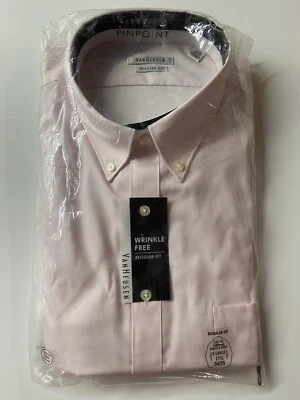 New Van Heusen Regular Fit Wrinkle Free Full Chest & Body Size XL light pink - Image 1 of 4
