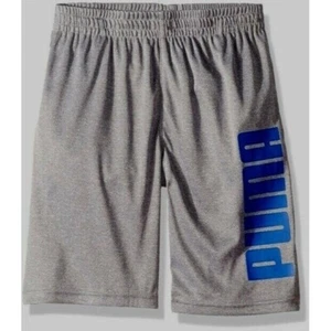 Puma Boys Athletic Performance Shorts Light Heather Gray Size (5,6) - Picture 1 of 2