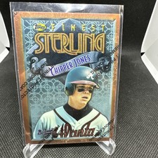 1996 TOPPS FINEST - CHIPPER JONES 3B ATLANTA BRAVES FINEST STERLING CARD 16