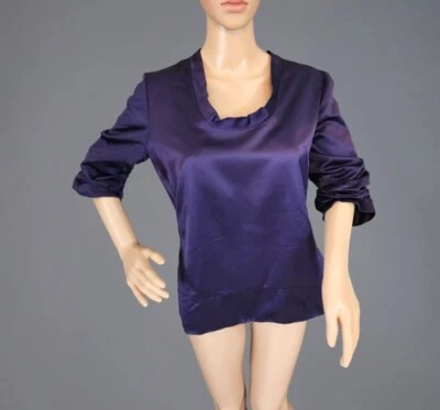 VALENTINO - BLUSA ELEGANTE 100% SEDA SATINADA Talla 50 / US 14 Foto 1 de 3