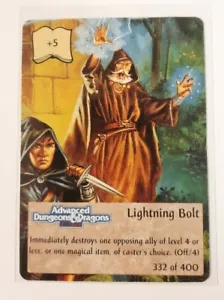 TSR Spellfire CCG 1st Ed. LIGHTNING BOLT Card #332 of 400 AD&D 1994 - Picture 1 of 1