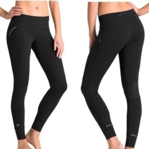 Athleta Relay Tight Black Reflective Running Leggings Womens Size XS Extra Small - Picture 1 of 11