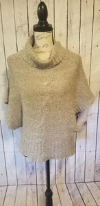 Suéter para mujer Med twentyone poncho de avena capas torsión 42""B/21""L Usado en excelente condición - Imagen 1 de 11