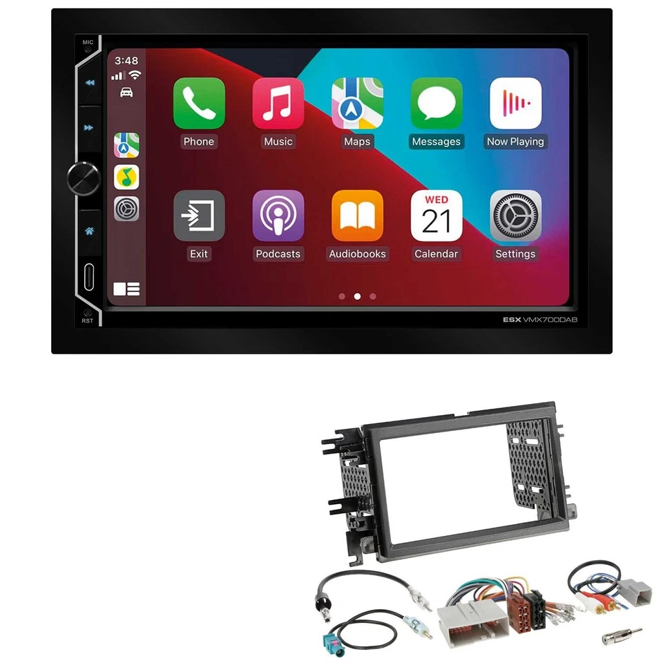 ESX Autoradio Apple CarPlay Android Auto für Ford Mustang V 2005-2009