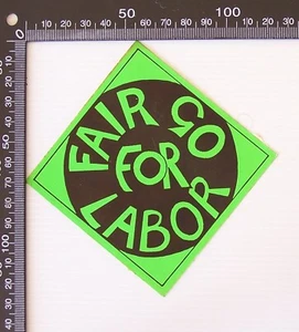 VINTAGE 1975 MALCOLM FRASER FAIR GO FOR LABOR ELECTION CAMPAIGN SPEECH STICKER - Picture 1 of 1