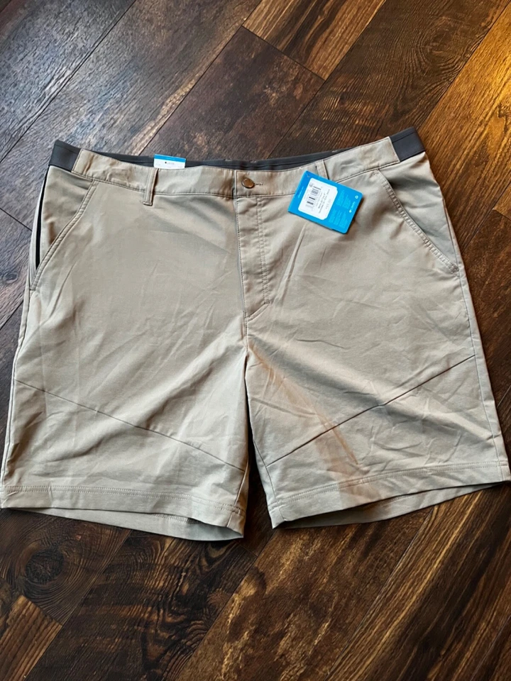 Men's Columbia Tech Trail Omni Shade 8" Active Fit Shorts AO0291-221 SZ 42