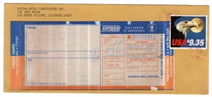 #1909 Express Mail $9.35 Eagle and Moon Elk Grove Village IL 1984 - Picture 1 of 2