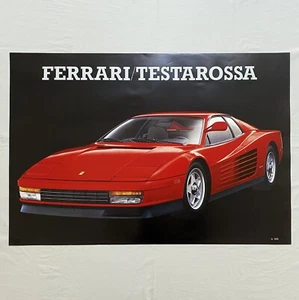 Vintage Ferrari Testarossa Poster - Bild 1 von 3