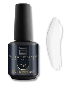 UV Nagellack SHAYENNE 2in1 Base Coat Top Coat 15 ml mit Schwitzschicht Soak Off - Bild 1 von 8