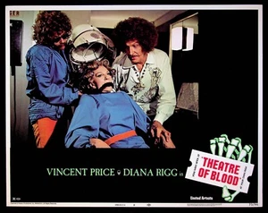Theatre of Blood 1973 Original Lobby Card #8 Horror Movie Vincent Price - Picture 1 of 2