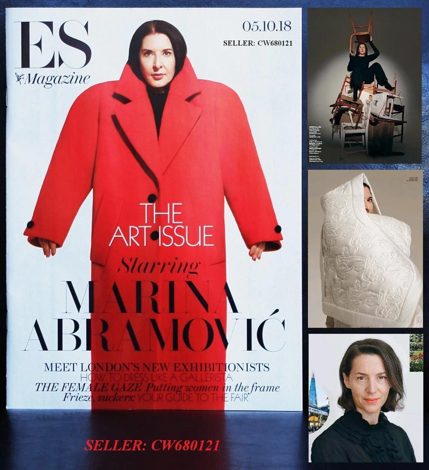 MARINA ABRAMOVIC VICTORIA SIDDALL ES MAGAZINE THE ART ISSUE OCTOBER 2018 - Image 1 of 1