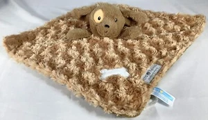 Kids Preferred Lovey Security Blanket Tan Brown Puppy Dog Textured Plush EUC - Picture 1 of 6