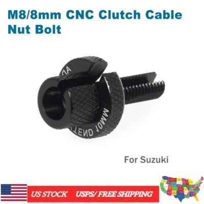 Tornillo de tuerca de cable de embrague CNC M8/8 mm para SUZUKI Savage 650 C50 Boulevard VX800 GZ250 Foto 1 de 4