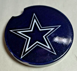 Dallas Cowboys Blue Single Ceramic Car Coaster Officially Licensed NCAA - Picture 1 of 2