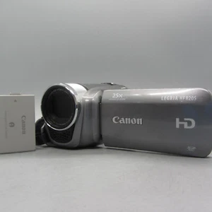 Canon Legria HF R205 Handheld High Definition Camcorder Silver Tested - Picture 1 of 9