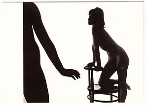 Nude Trigger Zdenka Virta 1967 Prague Naked Lady BAR Stool Silhouette Vintage