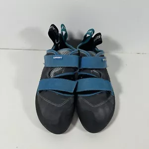 Scarpa Origin Rock Climbing SZ Men 7 / Wmn 8 Black & Blue Hook & Loop - EXC COND - Picture 1 of 12
