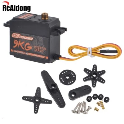 RC-Modelle Digital Servo 9KG Metall-Getriebe Für 1/8 1/10 RC Auto Boot Flugzeug - Bild 1 von 4