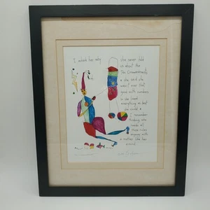 Ten Commandments Brian Andreas 1994 Watercolor & Ink Framed Art Print Signed - Picture 1 of 8