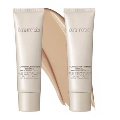 Laura Mercier Foundation Primer Protect SPF3 50mL 100%Without Box RRP £30 Pack 2 - Image 1 of 4