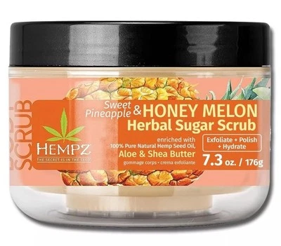 HEMPZ Sweet Pineapple & Honey Melon Shea Herbal Body Scrub 7.3 oz NEW! - Image 1 of 4