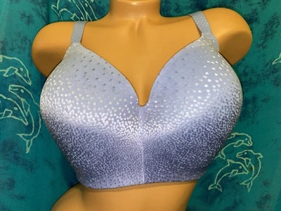 Sutiã Wacoal 856303 Periwinkle azul apelo traseiro sem fio camiseta lisa 36G novo sem etiquetas - Imagem 1 de 4