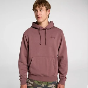 Neu mit Etikett Alpine Design Herren Wander Hoodie Größe Medium mauvebraun Fleecepullover - Bild 1 von 6