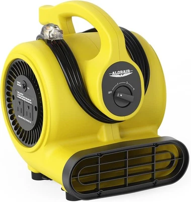 Ventilador soplador de aire ALORAIR GF600A amarillo 600 CFM 3 velocidades, 5 ángulos ajustables Foto 1 de 4