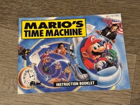 Mario's Time Machine Instruction Manual Only Nintendo Nes Authentic