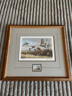 Maynard Reece 1984 Quail Research Stamp Print “Bobwhite Quail” Signed & Numbered - Image 1 of 4