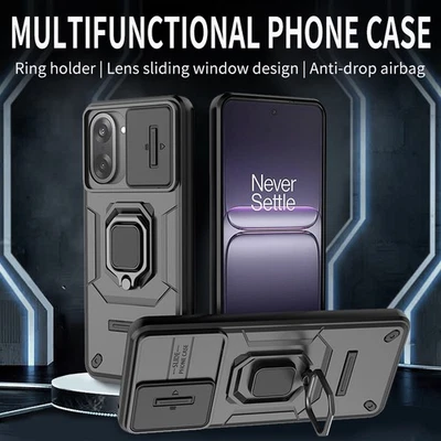 For OnePlus Nord CE5, Phone Case Slide Camera Hybrid Armor Magnetic Stand Cover - Image 1 of 4