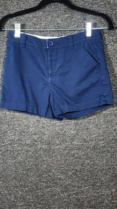 Crown & Ivy Kids Navy Blue Chino Shorts Size 12 - Picture 1 of 14