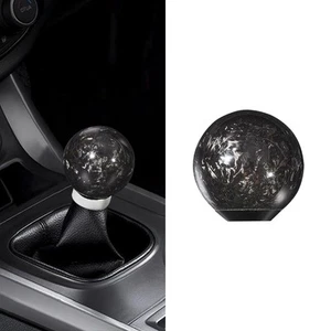 Universal Carbon Fiber Forged Pattern Car Ball Shape Gear Shift Knob Gear Knobs - Picture 1 of 12