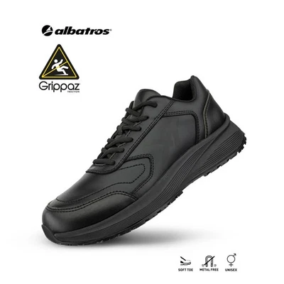 Rutschfeste Arbeitsschuhe Albatros Vibe O2 Küchenschuhe Kochschuhe Küche schwarz