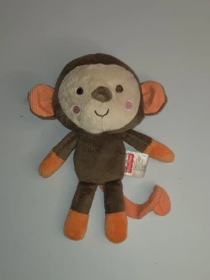 Fisher Price Snugamonkey Marrón Naranja Bebé Peluche Mono 95778 Lovey 7" Foto 1 de 4