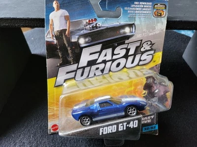 Mattel Fast & Furious Blue Ford GT-40 1:55 Scale #32 Fast Five - Image 1 of 3