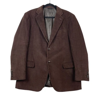 Dockers Men’s Blazer Sport Coat Jacket 42R Brown Corduroy 100% Cotton Casual - Image 1 of 4