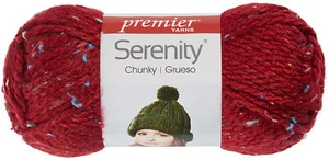 Premier Yarns Deborah Norville Collection Serenity Chunky Tweed Yarn-Claret - Picture 1 of 1