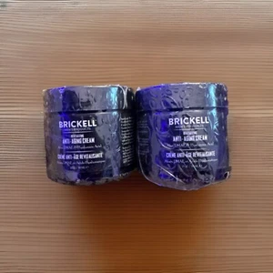 Lot Of 2- Brickell Men's Revitalizing Anti-Aging Cream For Men, Organic 2 Oz Eac - Picture 1 of 4