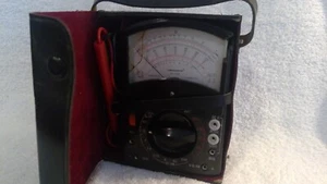 Multitester Micronta #22-049 vintage, en estuche de cuero original, probado, funcionando. - Imagen 1 de 13