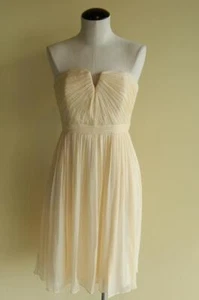 JCrew Silk Chiffon Nadia Dress $250 0 champagne cocktail party - Picture 1 of 5