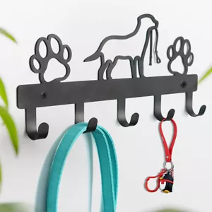 5 Ganchos Metal Soporte para Correa para Perros Montado en la Pared Llave/Percha Estante Organizador - Imagen 1 de 12